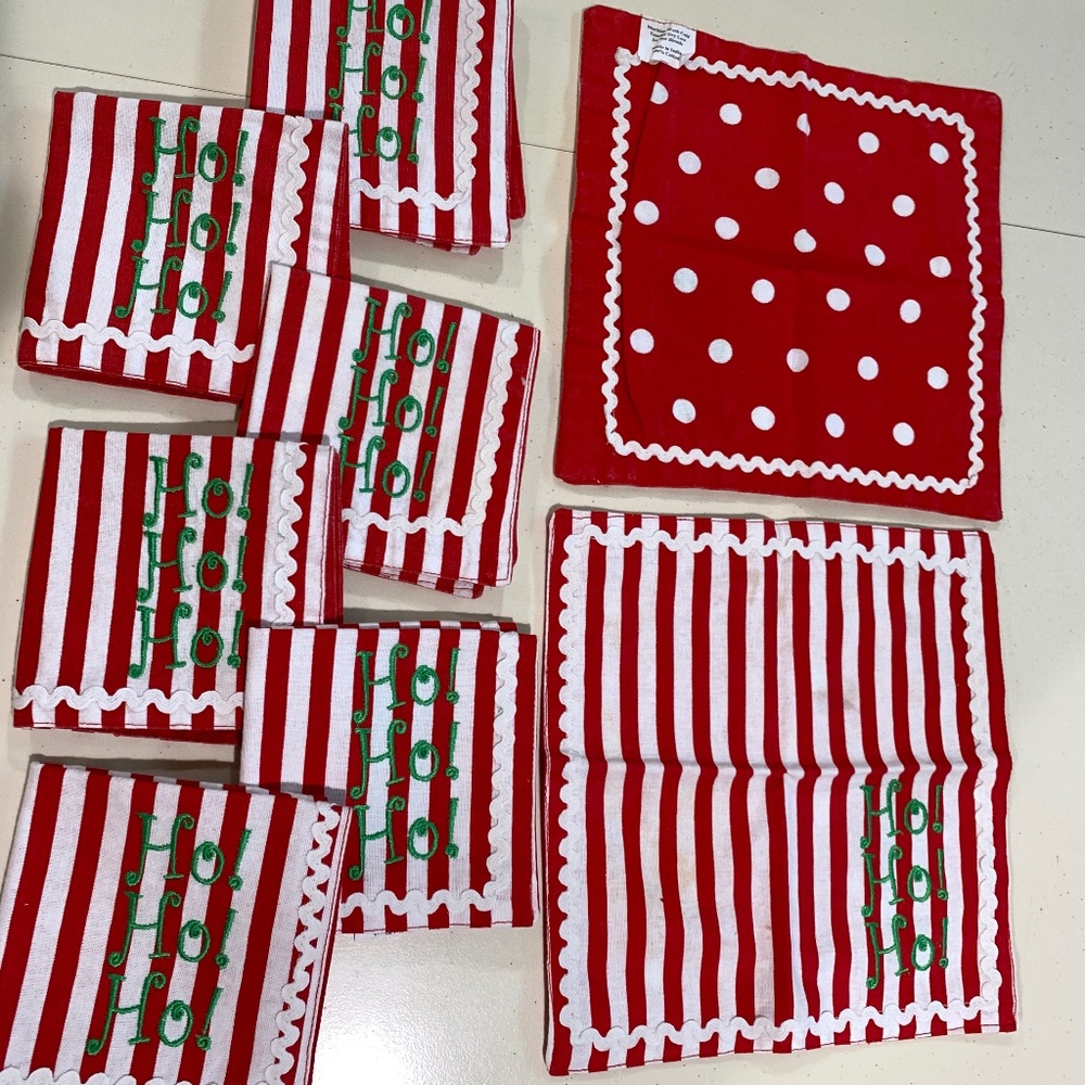Ho Ho Ho Christmas Cocktail Napkins (8)